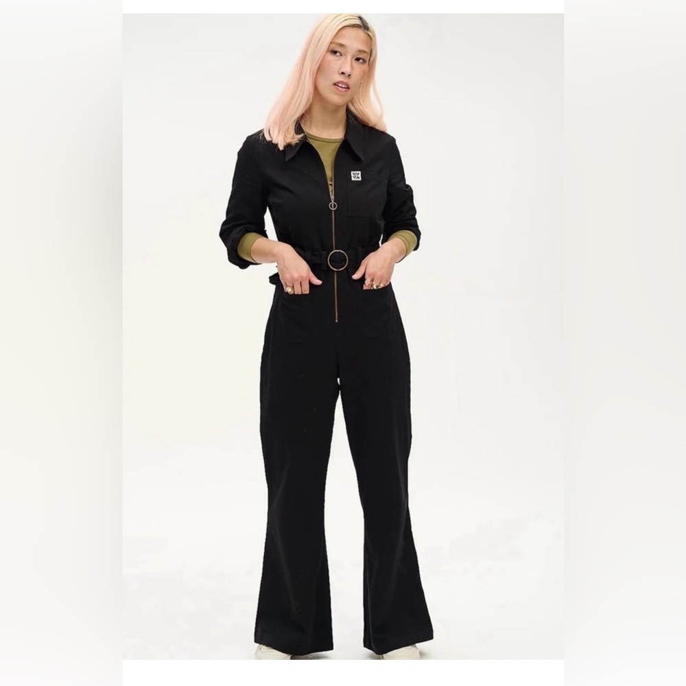 Lucy & Yak Black Ring Detail Jumpsuit